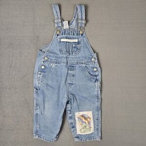 Baby Gap Carpenter Overalls XL‎ 18-24 Months Patchwork Cow Jumped Over The Moon